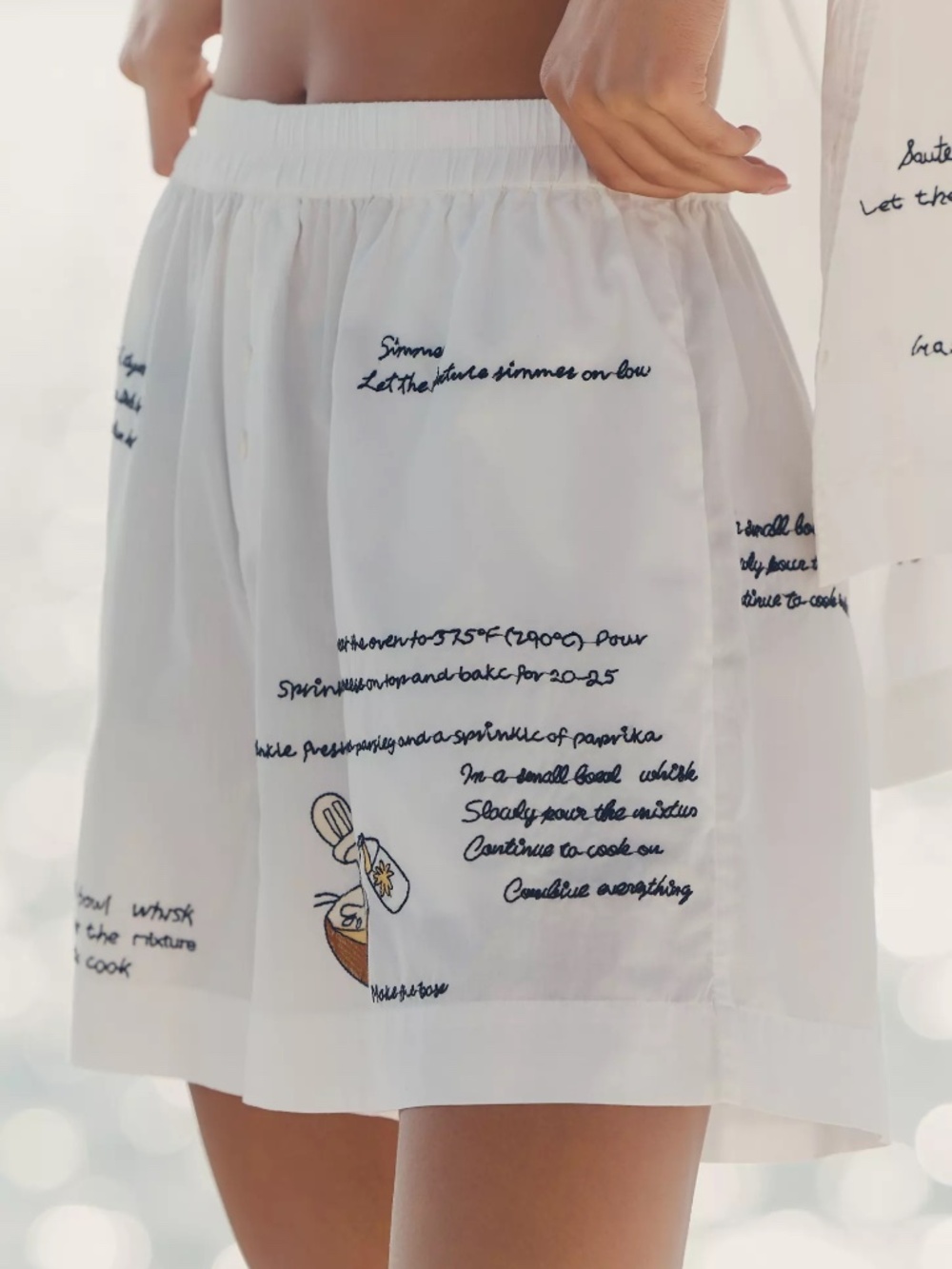 Anthropologie Celandine Tapas Bar Embroidered Shorts Coverup NWT